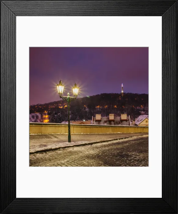 Framed Print : Lamp post and sidewalk in the historical Centre of Prague, Czech Republic Framed Print : Lamp post and sidewalk in the historical Centre of Prague, Czech Republic