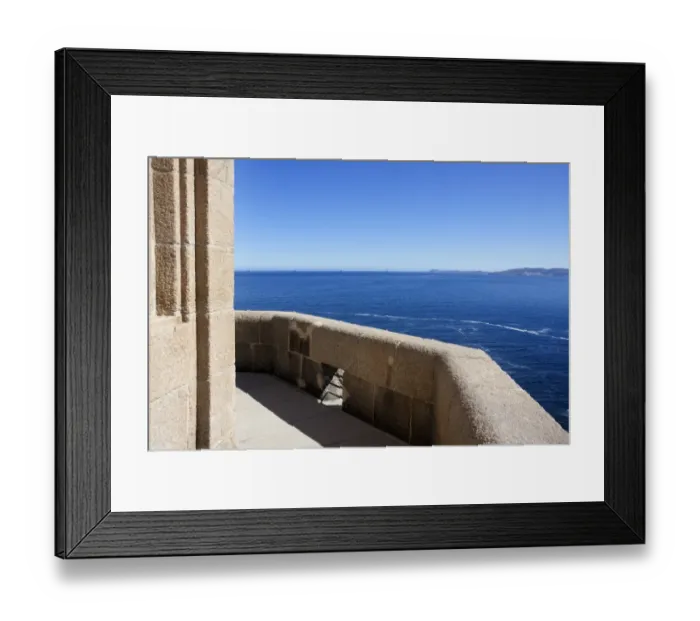 Framed Print : Atlantic Ocean view from the Tower of Hercules, A CoruAna (Galicia, Spain) Framed Print : Atlantic Ocean view from the Tower of Hercules, A CoruAna (Galicia, Spain)