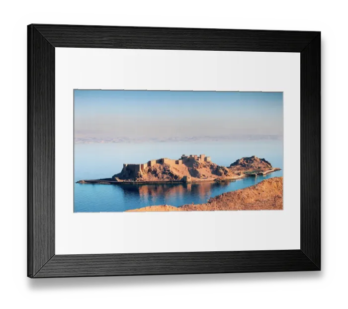 Framed Print : Pharaohas Island, Taba, Egypt Framed Print : Pharaohas Island, Taba, Egypt