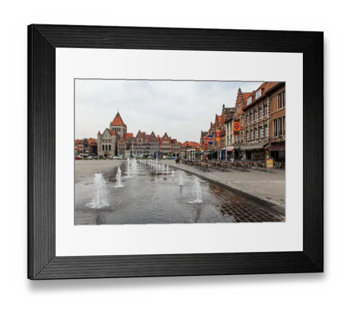 Framed Print : Grand place in Tournai Framed Print : Grand place in Tournai