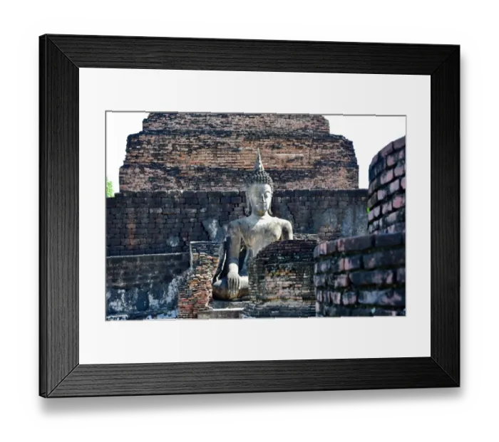 Framed Print : UNESCO world heritage place at wat mahathat Sukhothai Thailand, Asia Framed Print : UNESCO world heritage place at wat mahathat Sukhothai Thailand, Asia