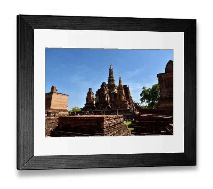 Framed Print : UNESCO wat mahathat Sukhothai Thailand, Asia Framed Print : UNESCO wat mahathat Sukhothai Thailand, Asia
