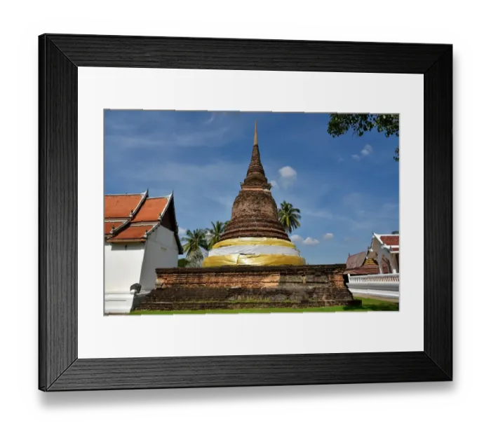 Framed Print : Wat Tra Phang Thong stupa temple Sukhothai Thailand, Asia Framed Print : Wat Tra Phang Thong stupa temple Sukhothai Thailand, Asia