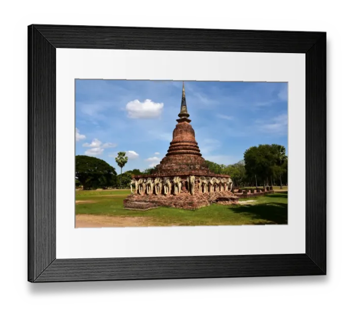 Framed Print : Wat Sorasak Sukhothai temple Thailand, Asia Framed Print : Wat Sorasak Sukhothai temple Thailand, Asia