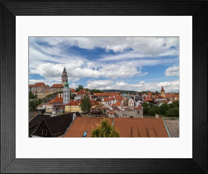 Framed Print : Cesky Krumlov city view, Czech Republic Framed Print : Cesky Krumlov city view, Czech Republic