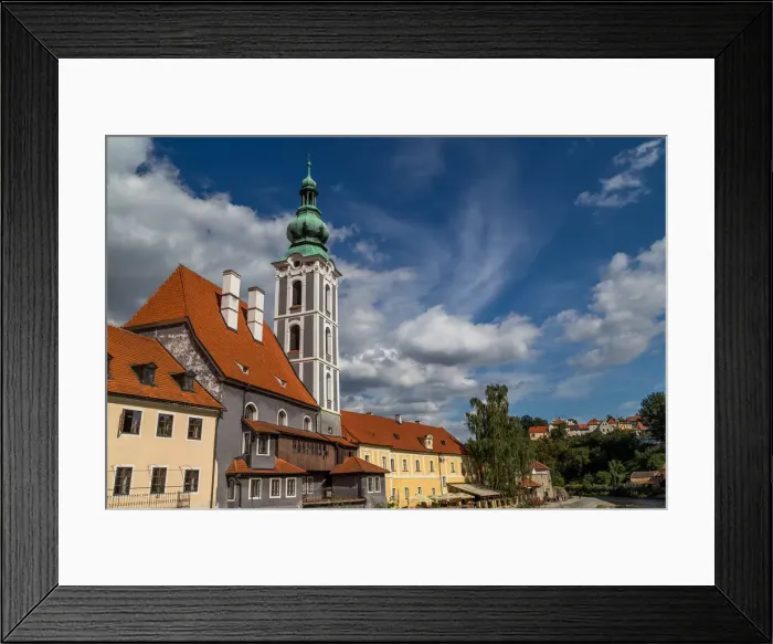 Framed Print : Cesky Krumlov city view, Czech Republic Framed Print : Cesky Krumlov city view, Czech Republic