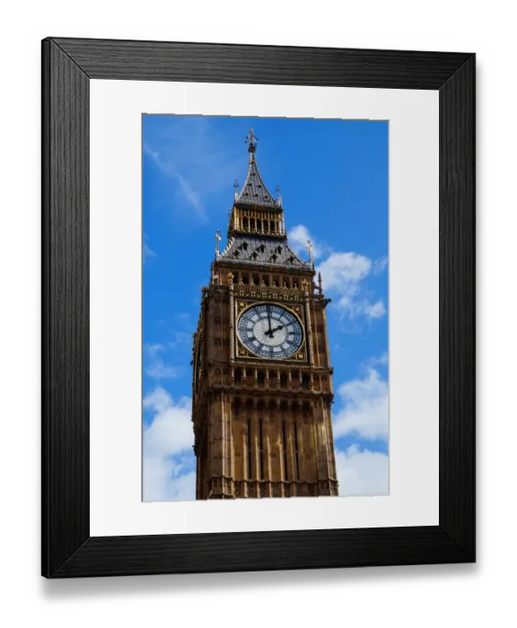 Framed Print : Close up on the Big Ben, London, United Kingdom