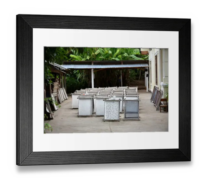Framed Print : Village Xangkhong Paper Craft at luang prabang Framed Print : Village Xangkhong Paper Craft at luang prabang