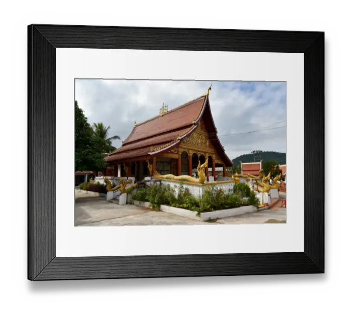 Framed Print : Wat Nongxay at luang prabang Laos Asia