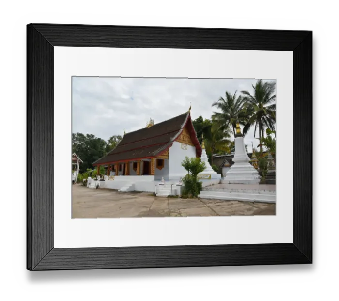 Framed Print : Wat Xangkhong temple at luang prabang Laos Asia Framed Print : Wat Xangkhong temple at luang prabang Laos Asia