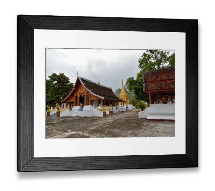 Framed Print : Wat Xiengleck buddist temple at luang prabang Laos Asia Framed Print : Wat Xiengleck buddist temple at luang prabang Laos Asia