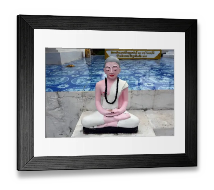 Framed Print : buddhist statue at Wat Xangkhong temple luang prabang Laos Asia Framed Print : buddhist statue at Wat Xangkhong temple luang prabang Laos Asia