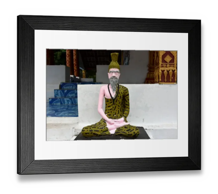 Framed Print : buddhist statue at Wat Xangkhong temple luang prabang Laos Asia Framed Print : buddhist statue at Wat Xangkhong temple luang prabang Laos Asia