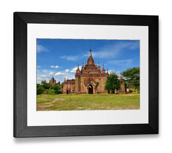 Framed Print : Buddhist temple inside Bagan unesco ruins Myanmar Framed Print : Buddhist temple inside Bagan unesco ruins Myanmar