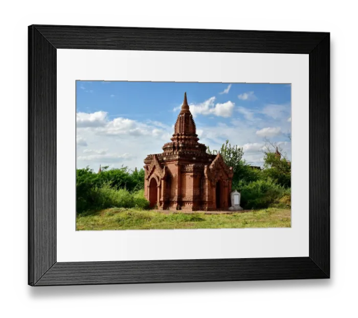 Framed Print : Buddhist temple inside Bagan unesco ruins Myanmar Framed Print : Buddhist temple inside Bagan unesco ruins Myanmar