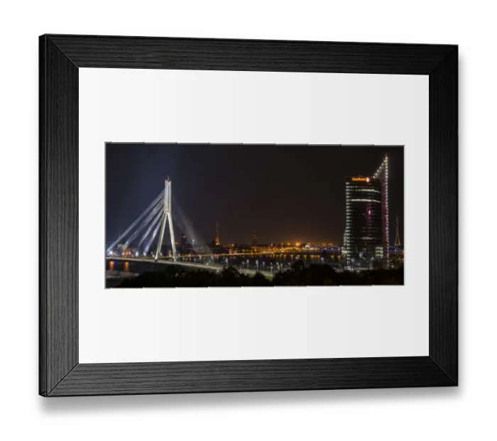 Framed Print : Magical night in Riga Framed Print : Magical night in Riga