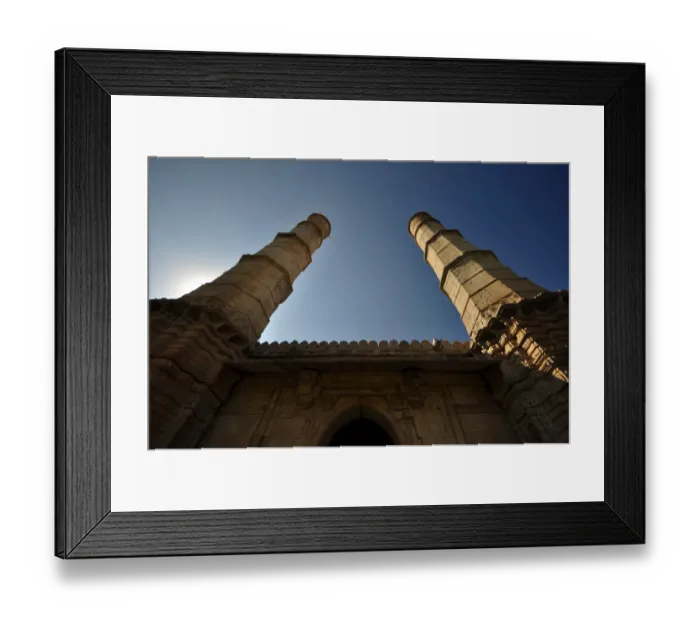 Framed Print : A pair of Minars at Juma Masjid Framed Print : A pair of Minars at Juma Masjid