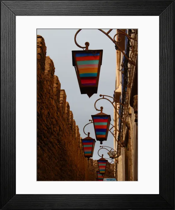 Framed Print : Detail of lampposts in the Medina of Essaouira, Morocco Framed Print : Detail of lampposts in the Medina of Essaouira, Morocco