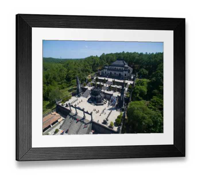 Framed Print : Tomb of Khai Dinh King from above in Hue, Vietnam Framed Print : Tomb of Khai Dinh King from above in Hue, Vietnam