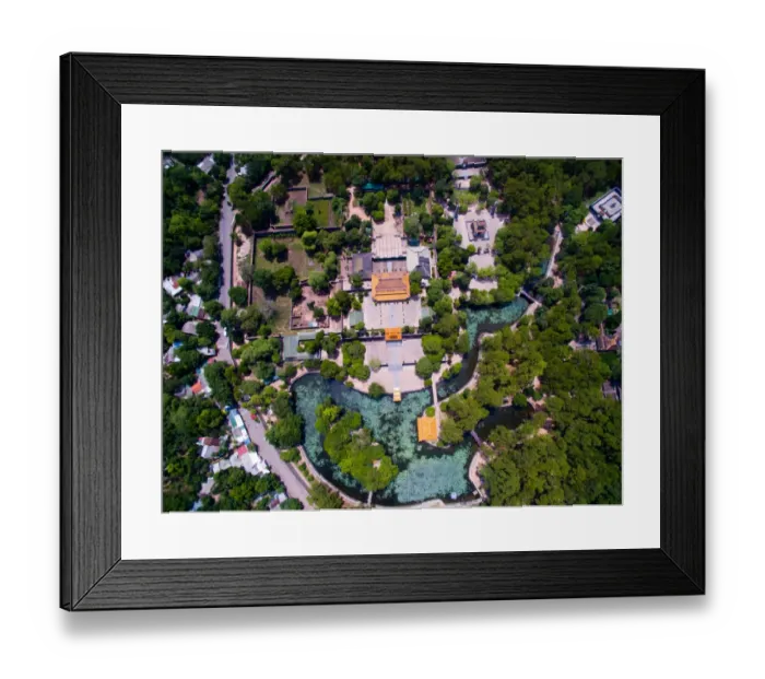 Framed Print : Tomb of Tu Duc emperor from above in Hue, Vietnam Framed Print : Tomb of Tu Duc emperor from above in Hue, Vietnam