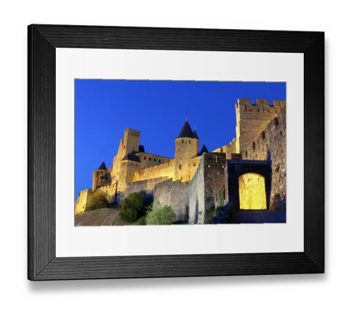 Framed Print : The Aude gate, Carcassonne, Languedoc-Roussillon, France Framed Print : The Aude gate, Carcassonne, Languedoc-Roussillon, France