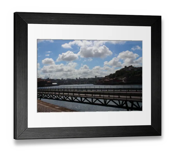 Framed Print : Iron walkway for cars in Porto, Portugal Framed Print : Iron walkway for cars in Porto, Portugal