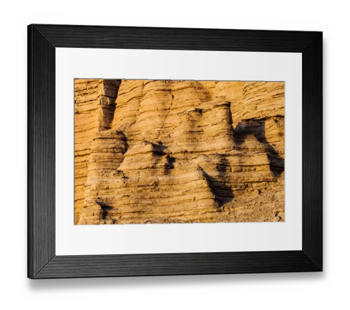 Framed Print : Yardang landform at sunset, Xinajing, China Framed Print : Yardang landform at sunset, Xinajing, China
