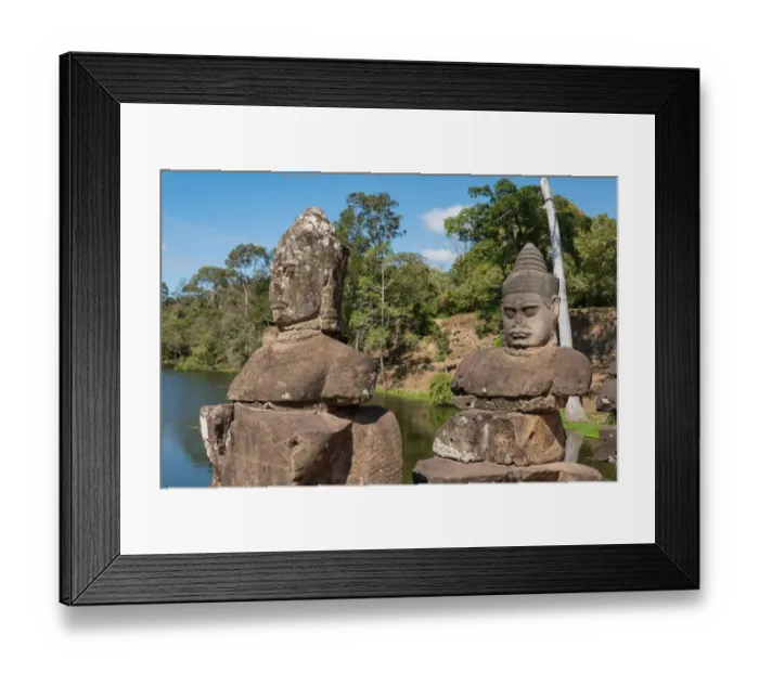 Framed Print : Statues on bridge at Angkor Thom South gate, towards the Bayon Temple, Siem Reap, Cambodia Framed Print : Statues on bridge at Angkor Thom South gate, towards the Bayon Temple, Siem Reap, Cambodia