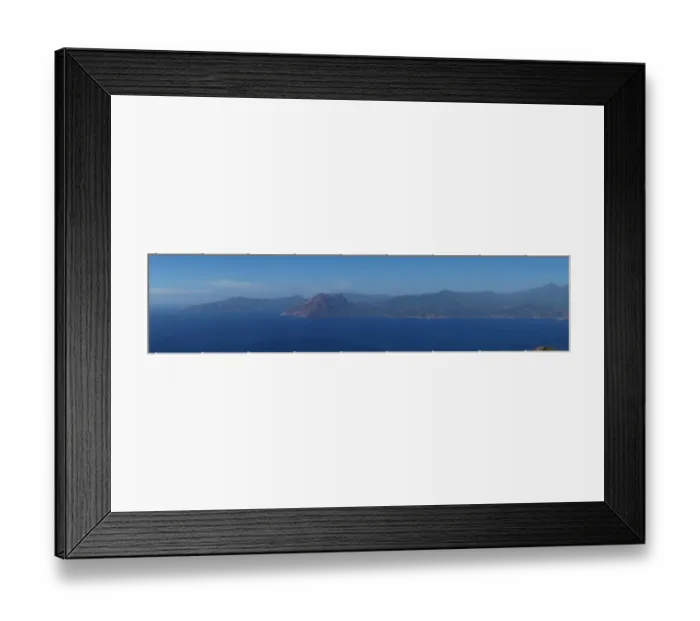 Framed Print : Panorama on the Calanques and Golf of Porto Area, France Framed Print : Panorama on the Calanques and Golf of Porto Area, France