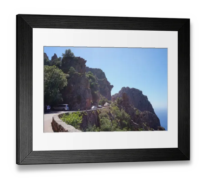 Framed Print : Road through the Calanques of Piana, Corsica, France Framed Print : Road through the Calanques of Piana, Corsica, France