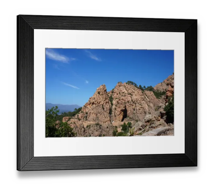 Framed Print : Calanches of Piana, Close Up, Corsica, France Framed Print : Calanches of Piana, Close Up, Corsica, France