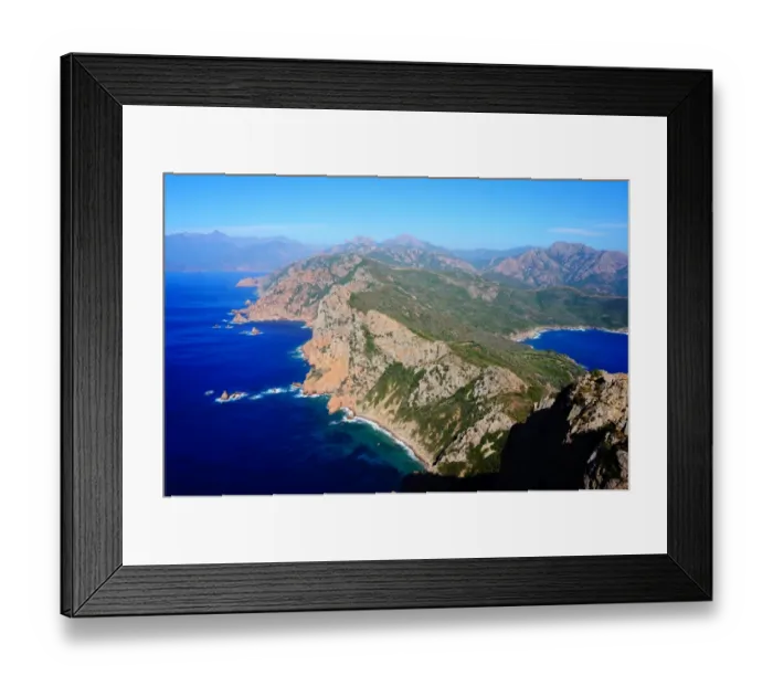 Framed Print : Capo Rosso and Surroundings, Corsica, France Framed Print : Capo Rosso and Surroundings, Corsica, France