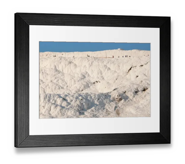 Framed Print : Travertine terraces at Pamukkale, Turkey Framed Print : Travertine terraces at Pamukkale, Turkey