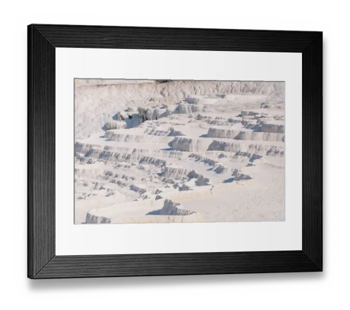 Framed Print : Travertine terraces at Pamukkale, Turkey Framed Print : Travertine terraces at Pamukkale, Turkey