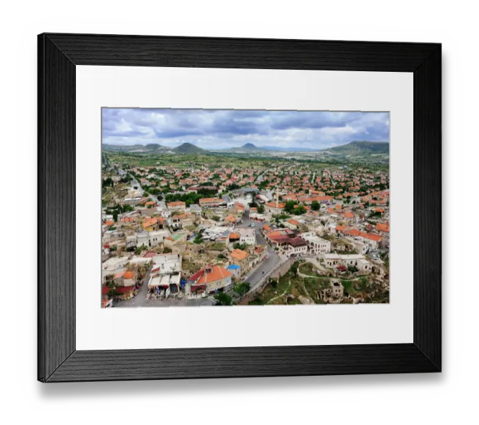 Framed Print : Cappadocia secenary under cloudy sky Framed Print : Cappadocia secenary under cloudy sky
