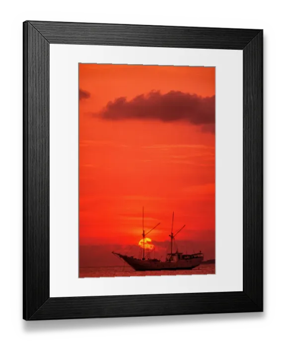 Framed Print : Sunset on Pulau Panaitan Framed Print : Sunset on Pulau Panaitan