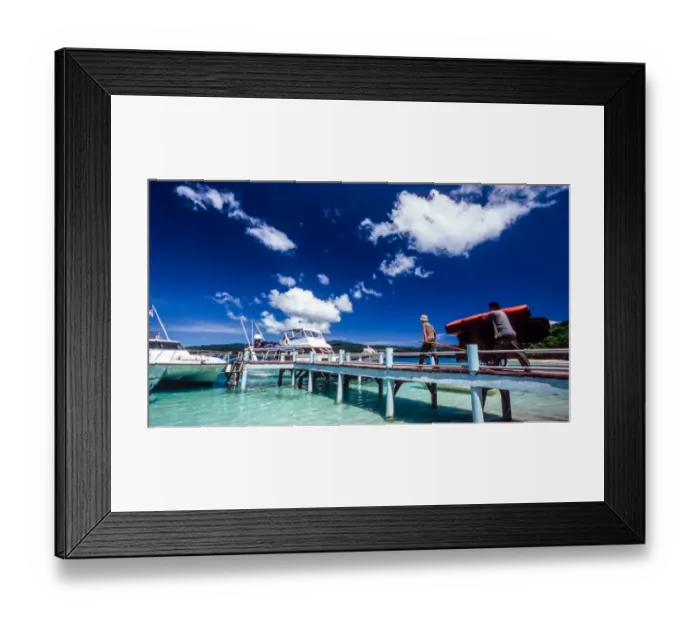 Framed Print : Loading dock, Pulau Peucang Framed Print : Loading dock, Pulau Peucang