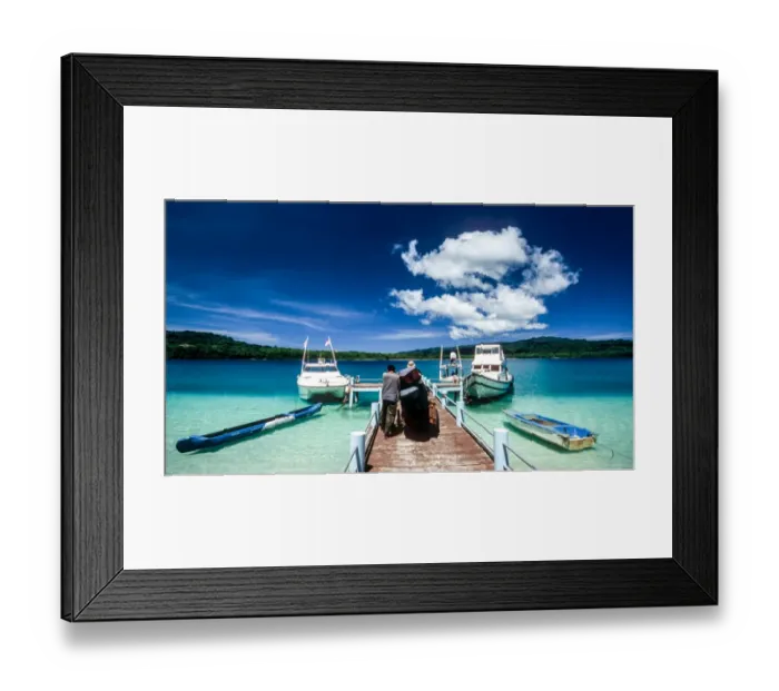 Framed Print : Loading dock, Pulau Peucang Framed Print : Loading dock, Pulau Peucang