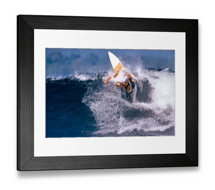 Framed Print : Surfing at Pulau Panaitan
