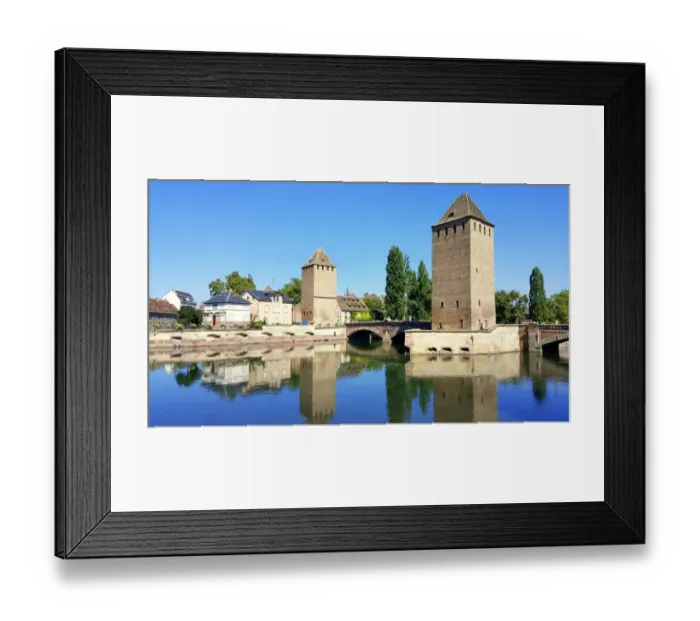 Framed Print : The Ponts-couverts (Covered-bridges), and two of the three defensive towers over river Ill, Strasbourg, France Framed Print : The Ponts-couverts (Covered-bridges), and two of the three defensive towers over river Ill, Strasbourg, France