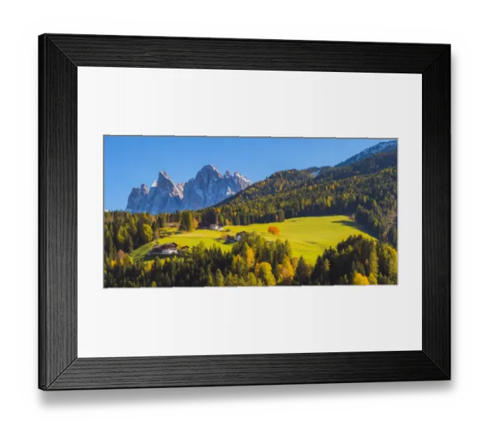 Framed Print : Puez-Odle natural park, Trentino-Alto Adige (Sud Tyrol), Boldano, Italy
