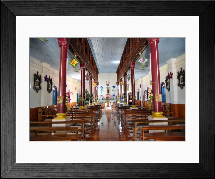 Framed Print : Muang Kao church Champassak Lao Framed Print : Muang Kao church Champassak Lao