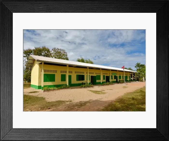 Framed Print : Rural school champasak Lao asia Framed Print : Rural school champasak Lao asia
