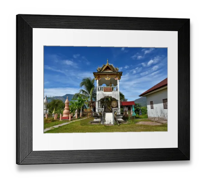 Framed Print : buddhist temple along Vat Phou champasak Lao, Asia Framed Print : buddhist temple along Vat Phou champasak Lao, Asia