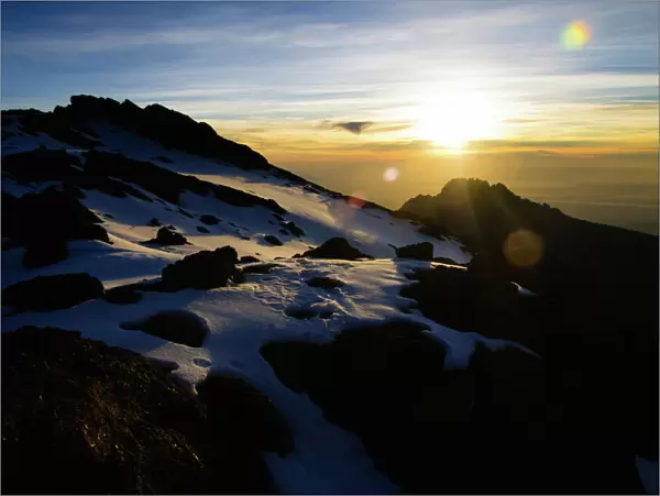 Sunrise on the Crater Rim of Kibo Peak