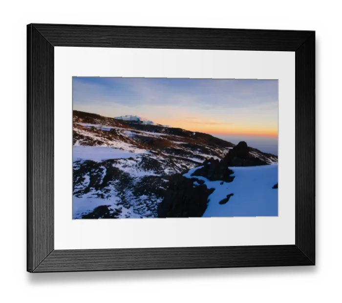 Framed Print : Glaciers Near the Summit of Mt. Kilimanjaro Framed Print : Glaciers Near the Summit of Mt. Kilimanjaro