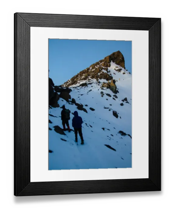 Framed Print : Ascending Through Snow Framed Print : Ascending Through Snow