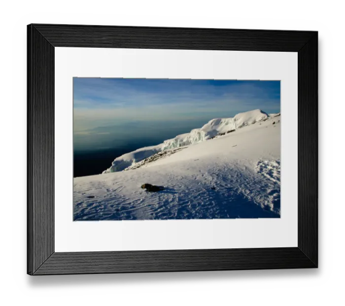 Framed Print : Kilimanjaros Glaciers Framed Print : Kilimanjaros Glaciers