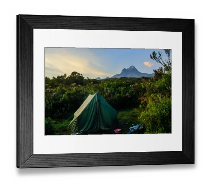 Framed Print : Campsite Near Mawenzi Peak Framed Print : Campsite Near Mawenzi Peak