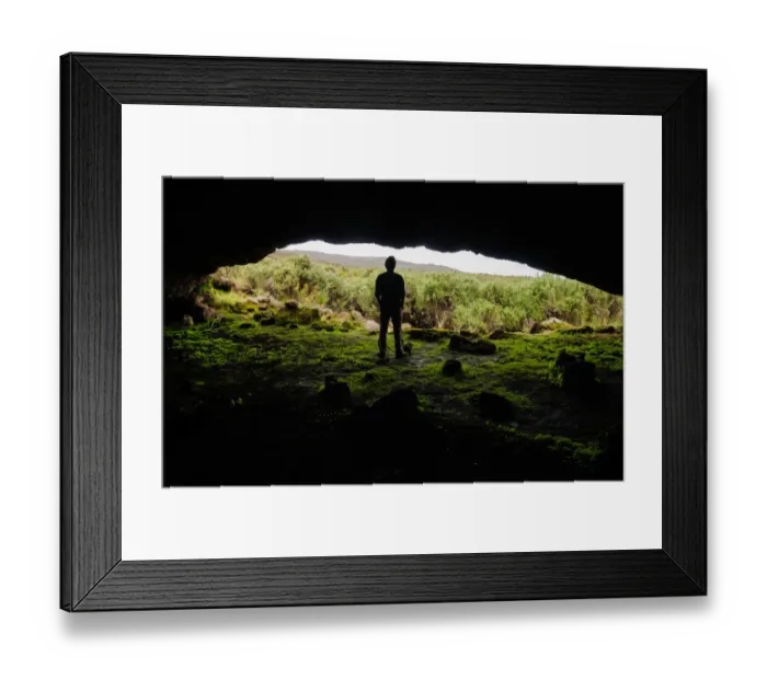Framed Print : Cave. Mt. Kilimanjaro, Tanzania